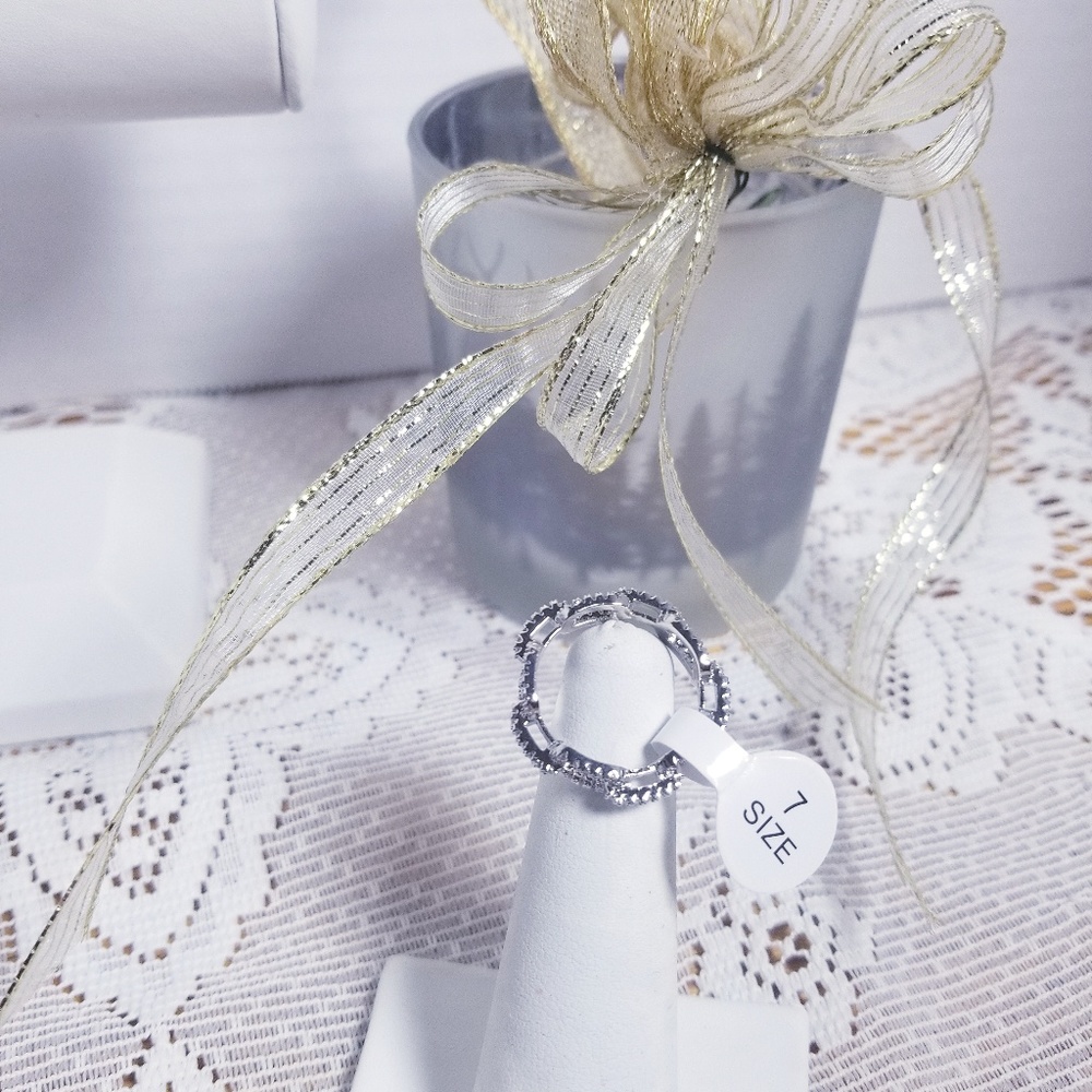 Silver linked ring - Picture 4 of 6